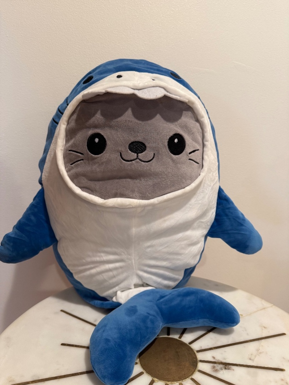 Large shark-cat plush